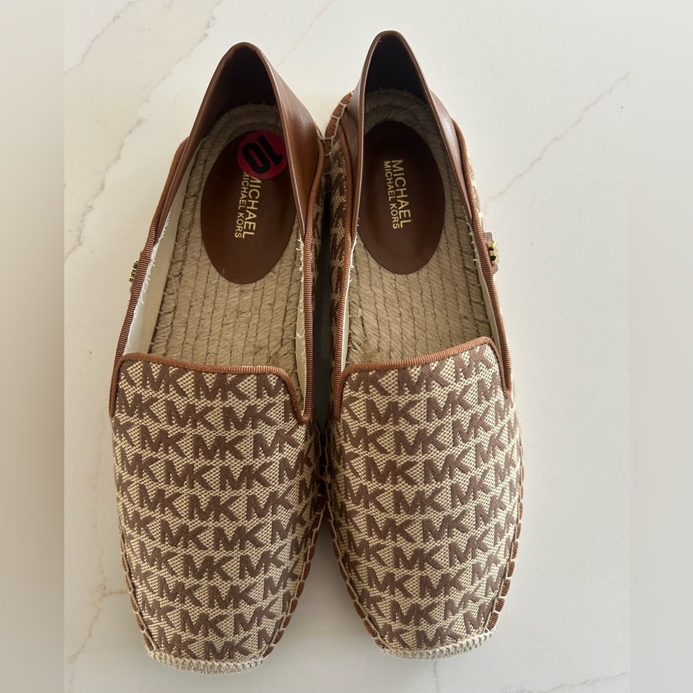 Michael Kors Lenny Logo Jaquard Slip-On Espadrille